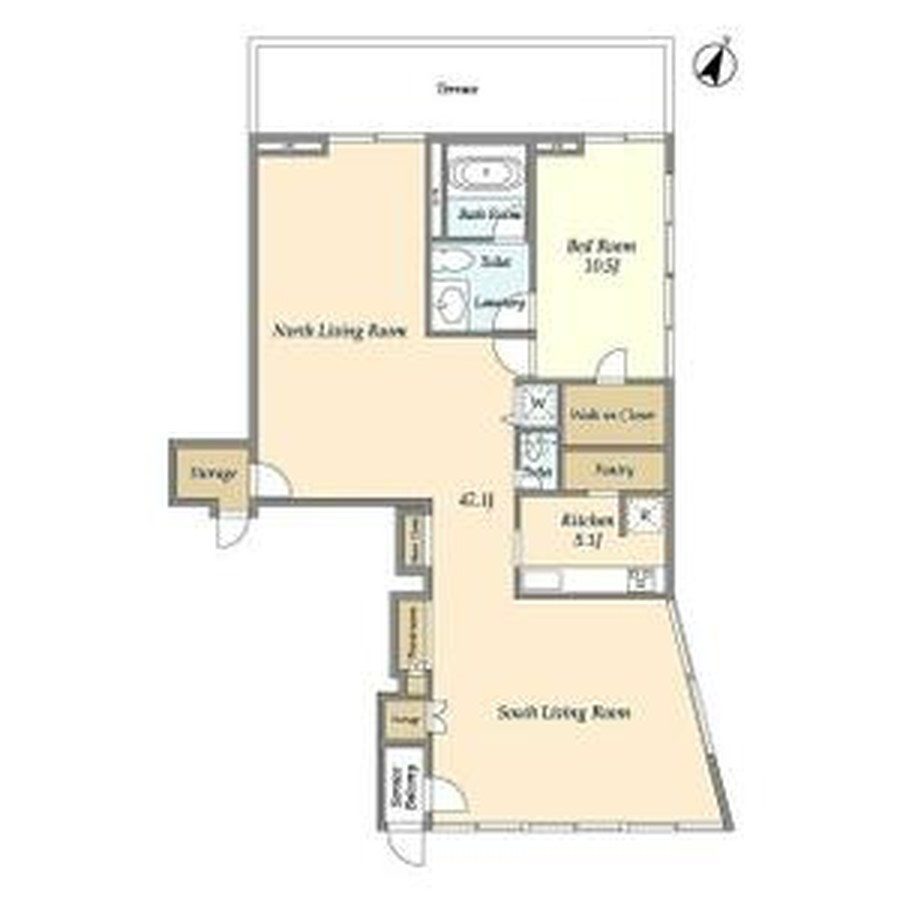THE DOORS Kamiyamacho 002 - Floor plan