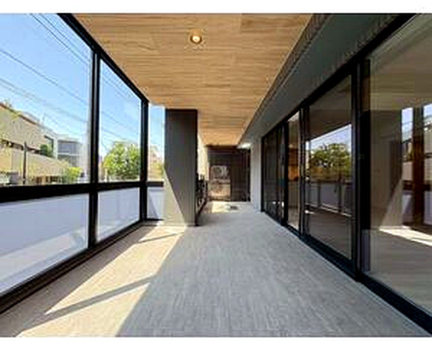 Wide balcony