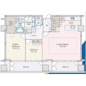 2LDK floor plan