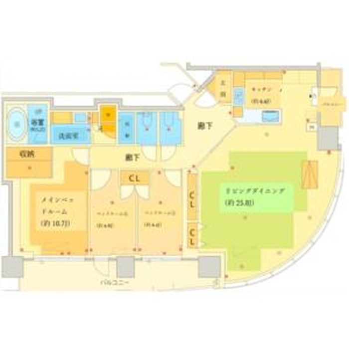 Park Court Akasaka Hinokicho The Tower 606 - Floor plan